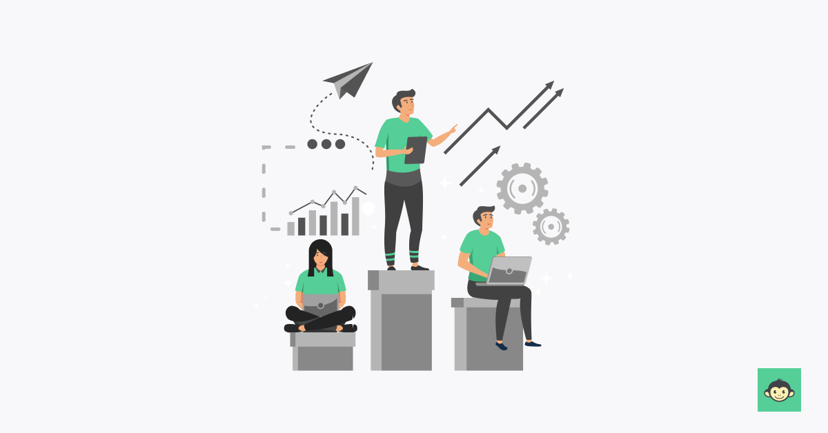 individual development plan examples for business professionals Group of 3 employees planning together