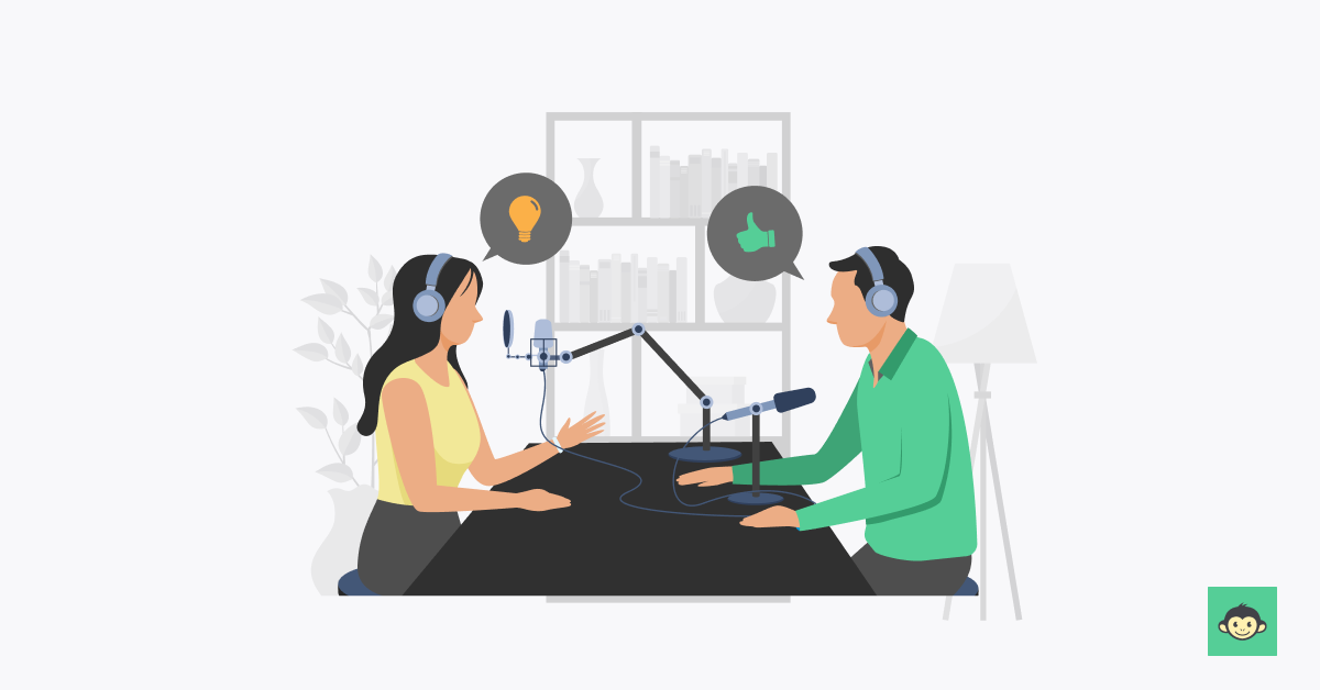 Interviewing a leader in a podcast