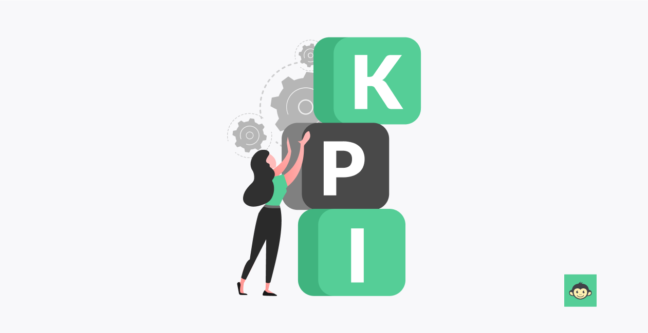 Employee is building block that spells out "KPI"