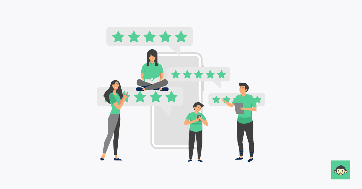 Employees are giving star rating in a survey