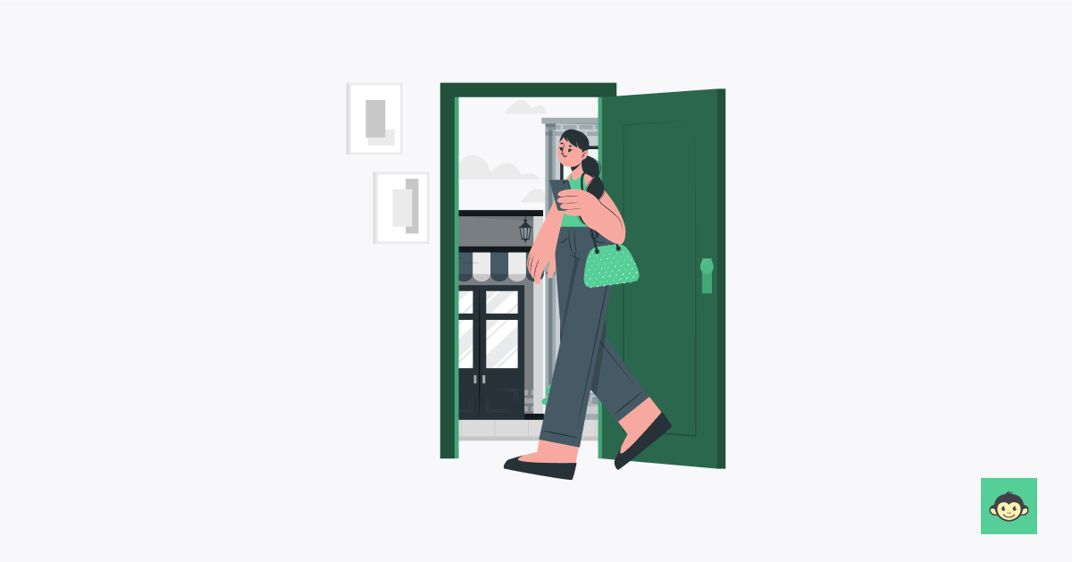 A gen Z employee walking through the door 