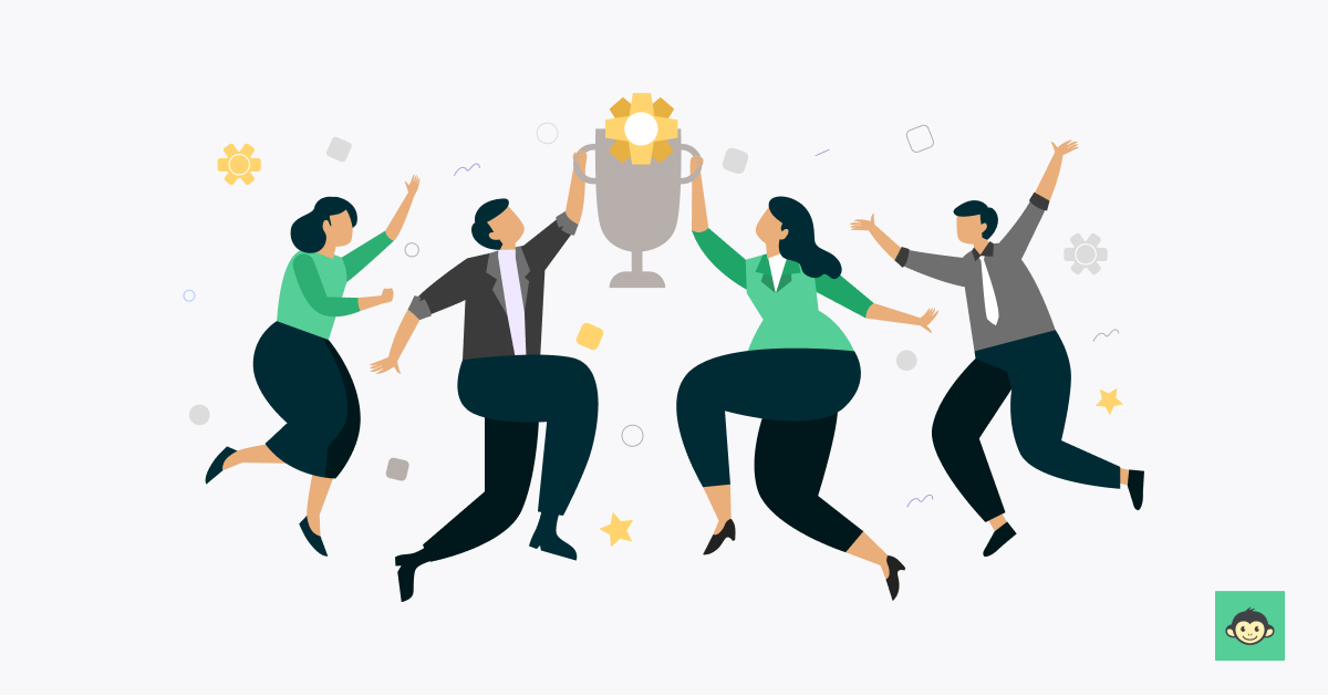 Employees are celebrating a victory in the workplace