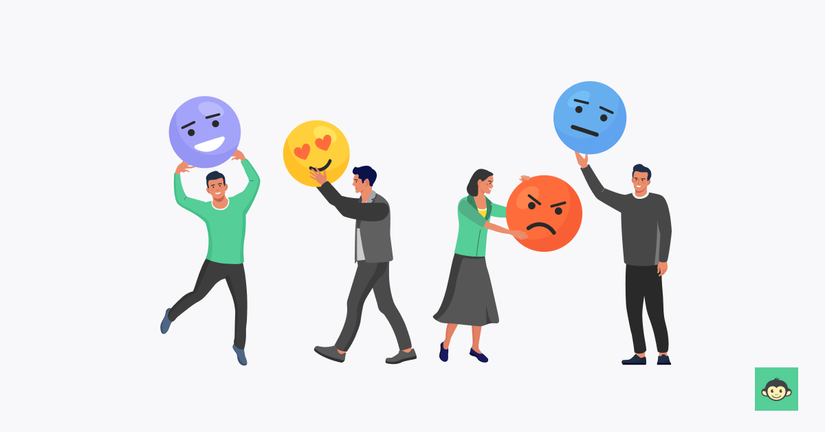Employees are having different emotions in the workplace