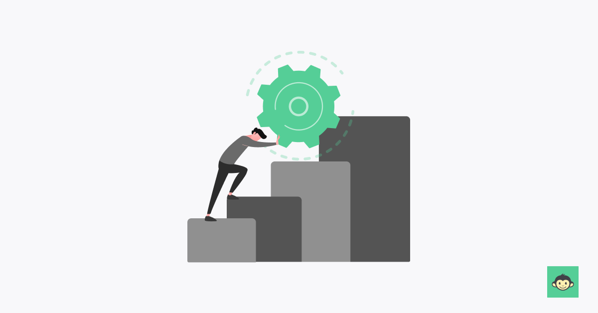 An employee trying to overcome a challenge
