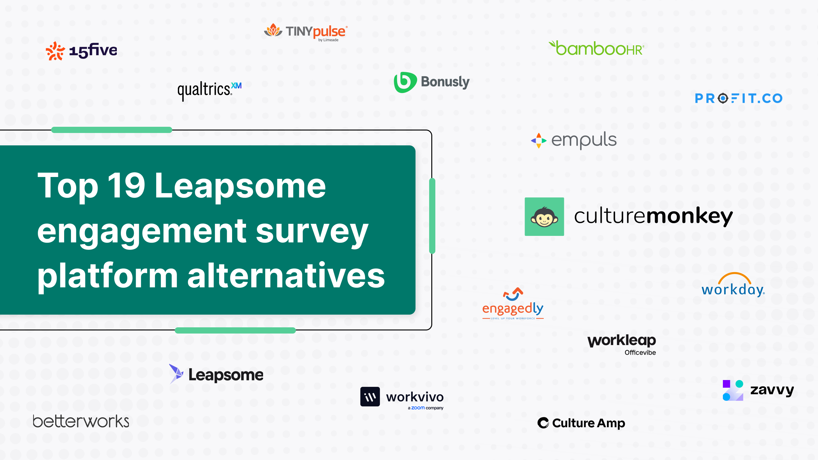 Top 19 Leapsome engagement survey platform alternatives