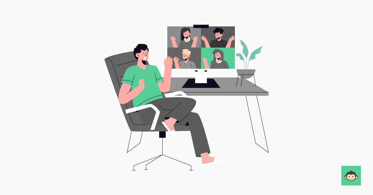 Employees are connecting through remote setup