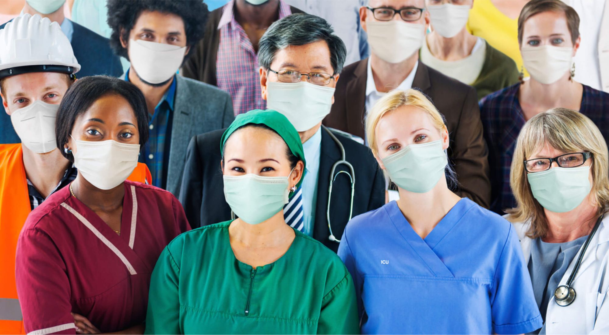 A group of frontline workers
