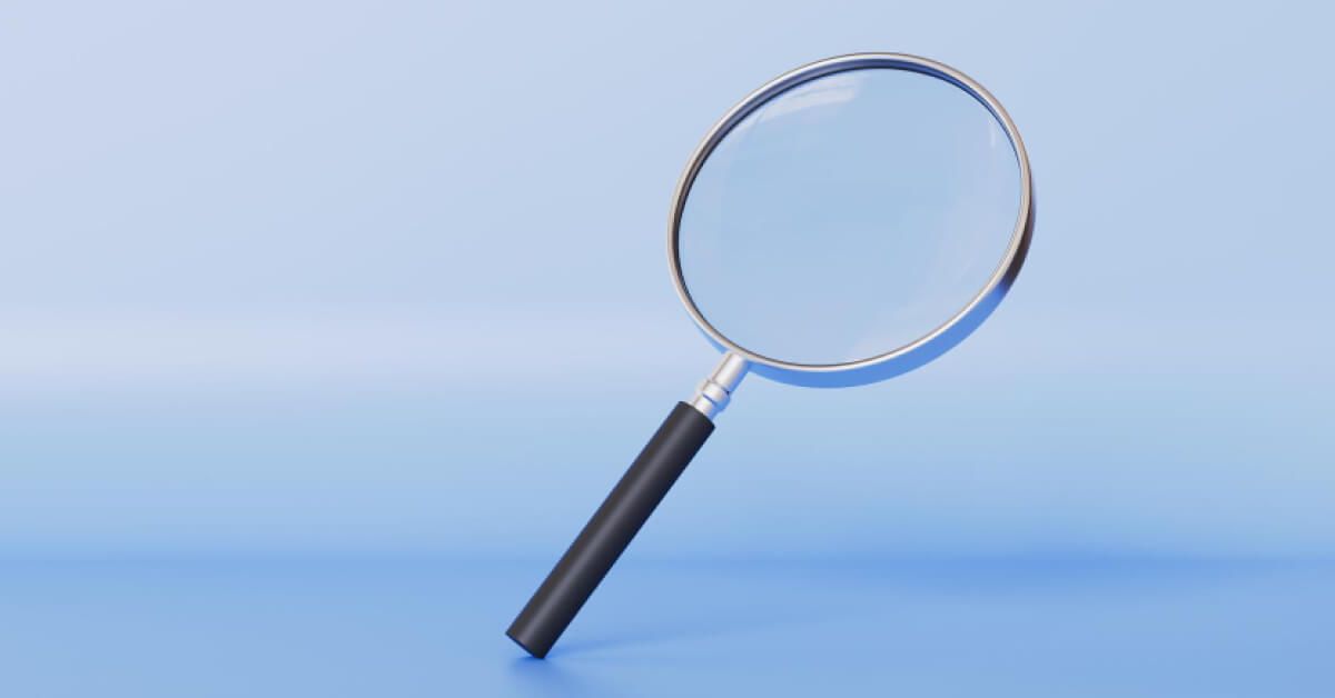 A magnifying glass