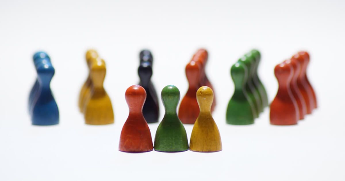  Pawns in different colours 