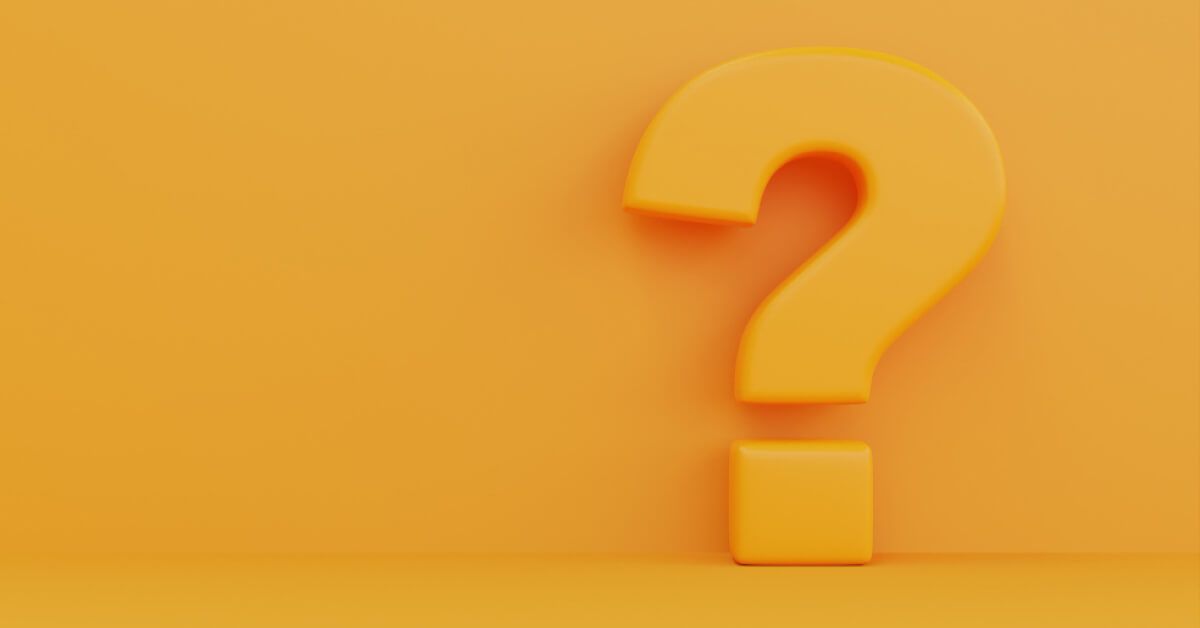 Yellow question mark against an yellow backdrop