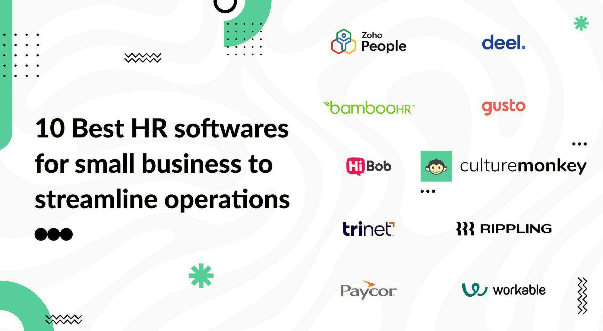 10 Best HR softwares for small business to streamline operations