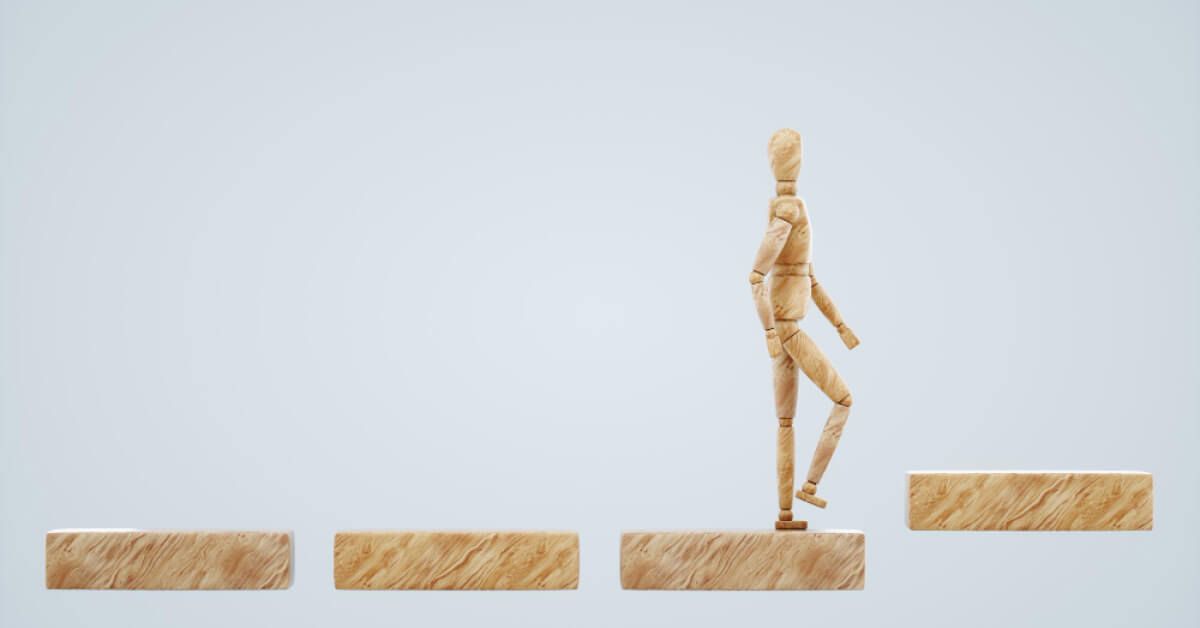 A wooden man walking