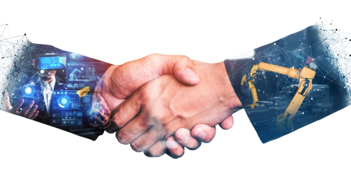 Two men shaking hands
