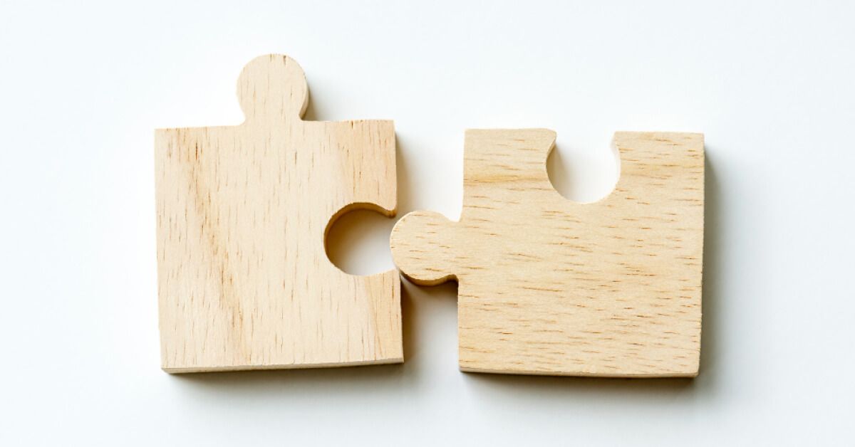 Wooden interlocking puzzle pieces