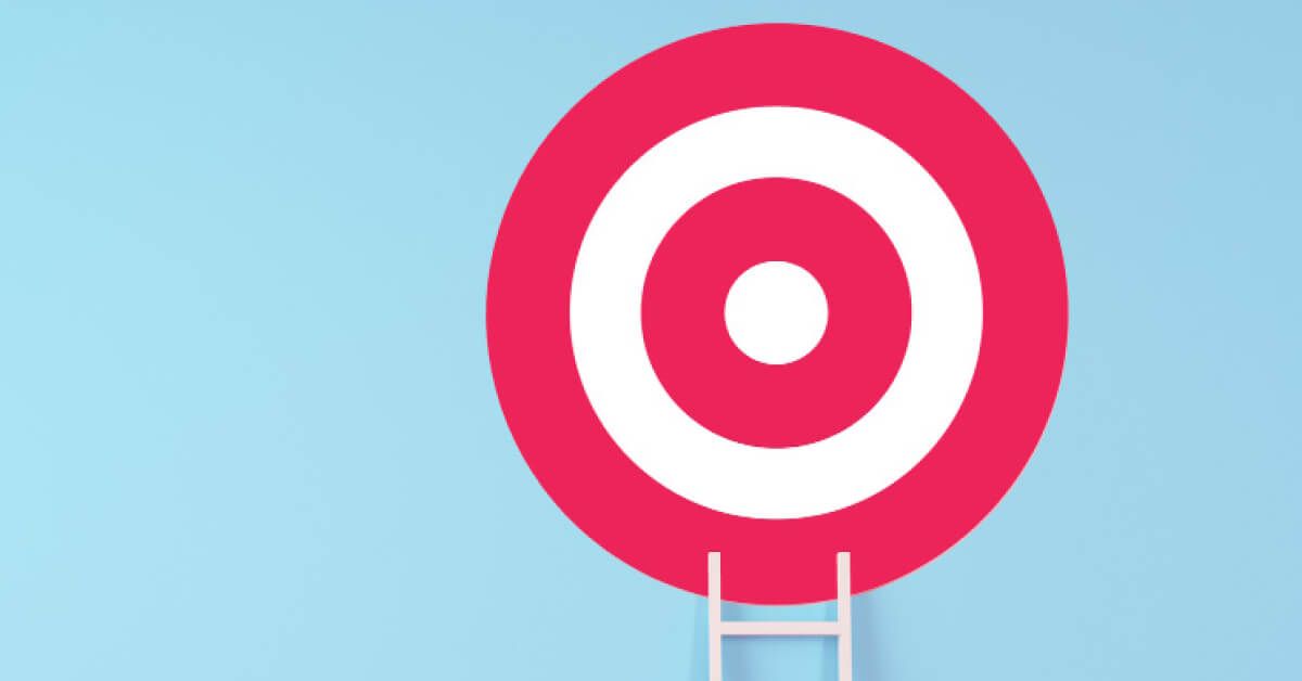 White ladder leading up to a target board