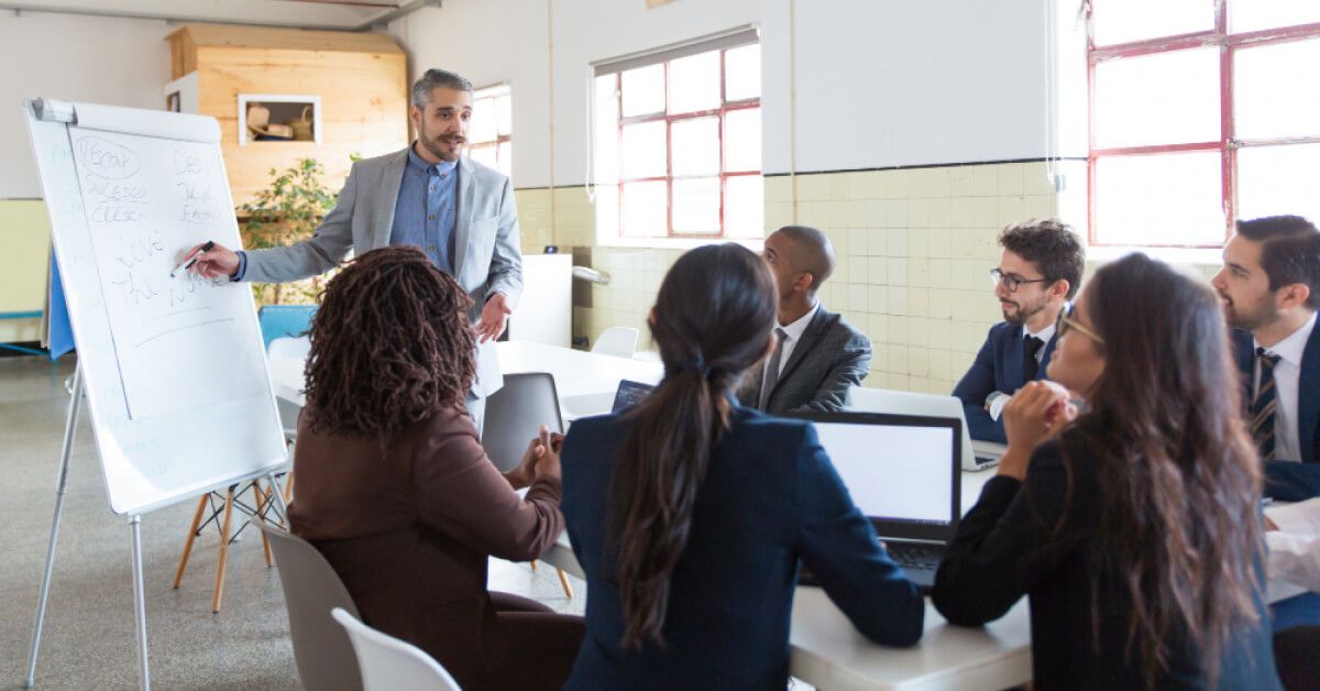 People participating in a meeting