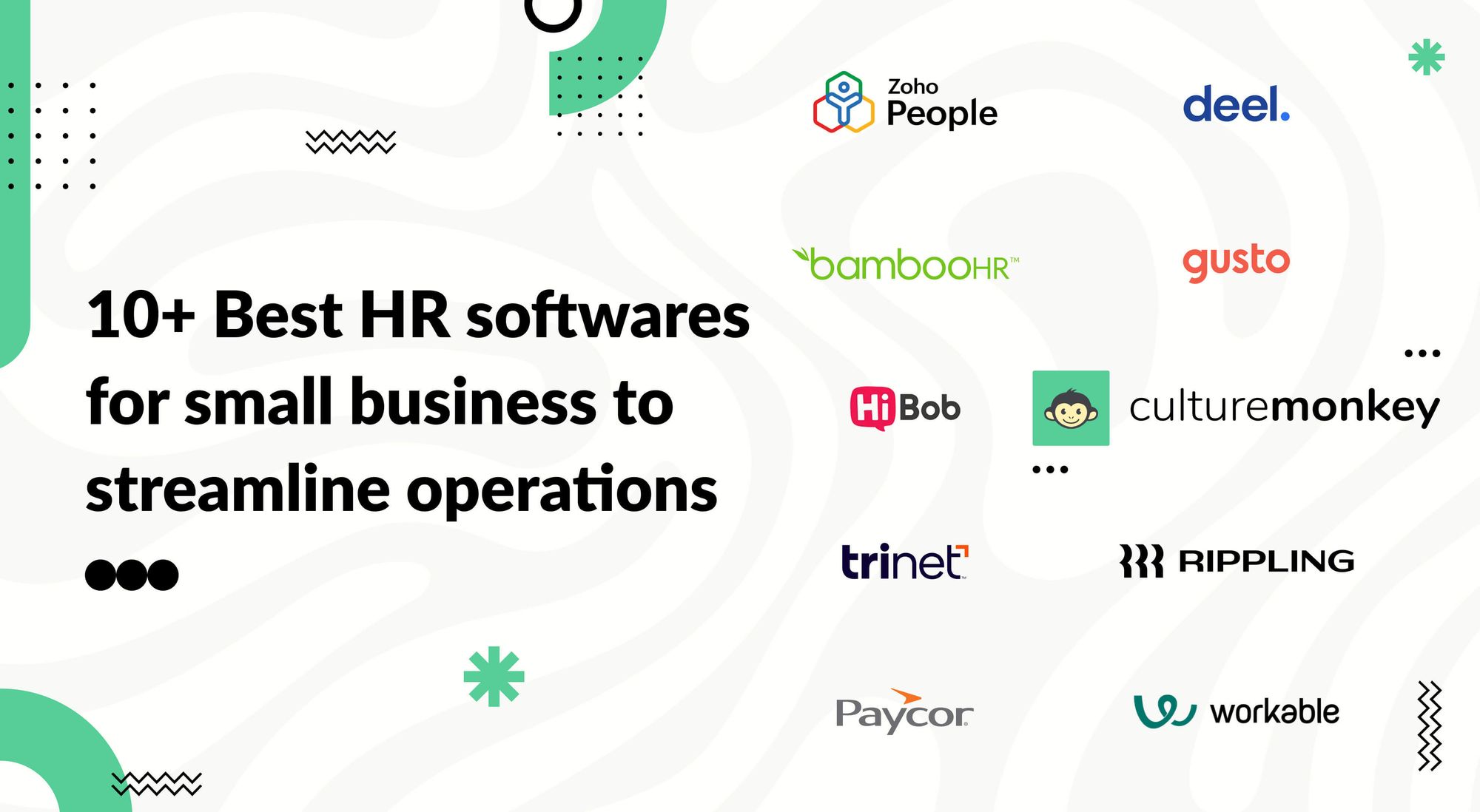 10+ Best HR softwares for small business to streamline operations