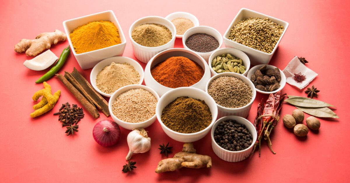 Various Indian spices