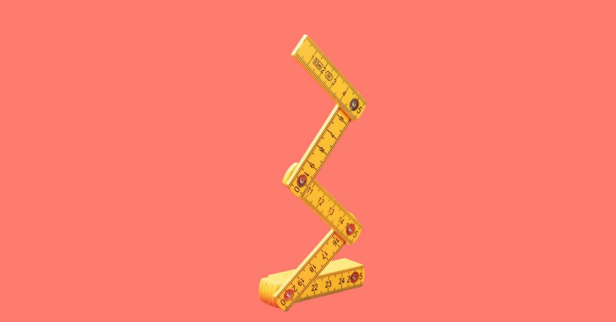A measuring tape