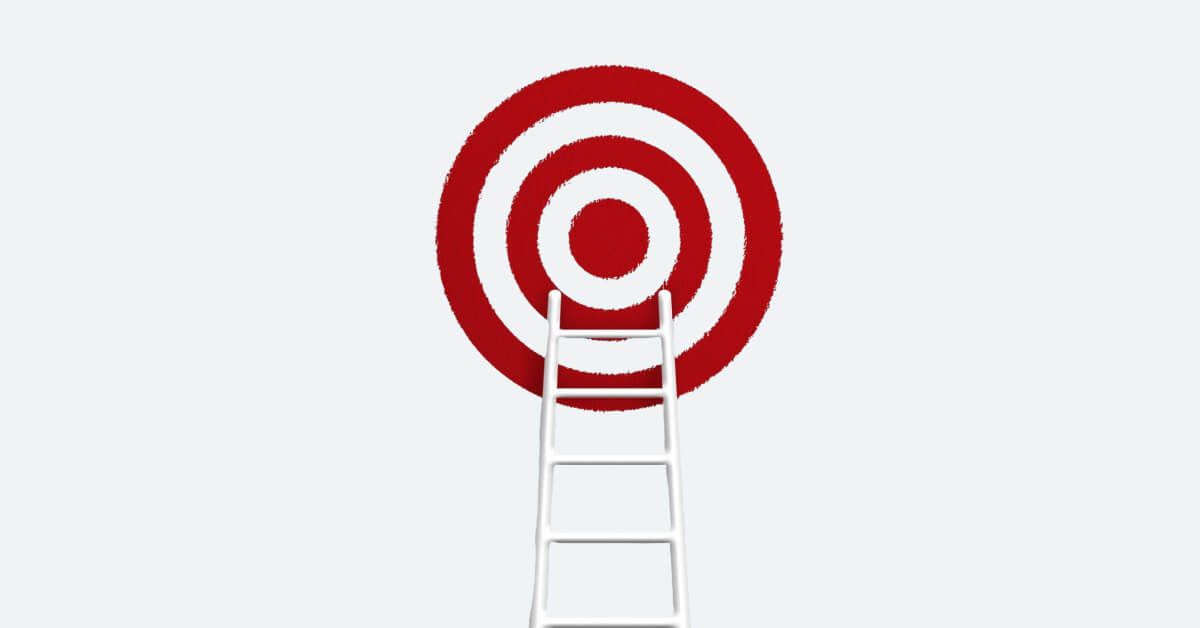 A ladder reaching the goal