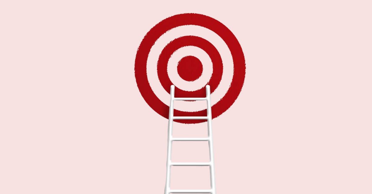 A ladder reaching the goal