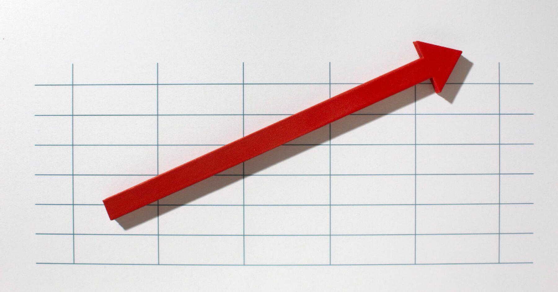 Red upward scale arrow