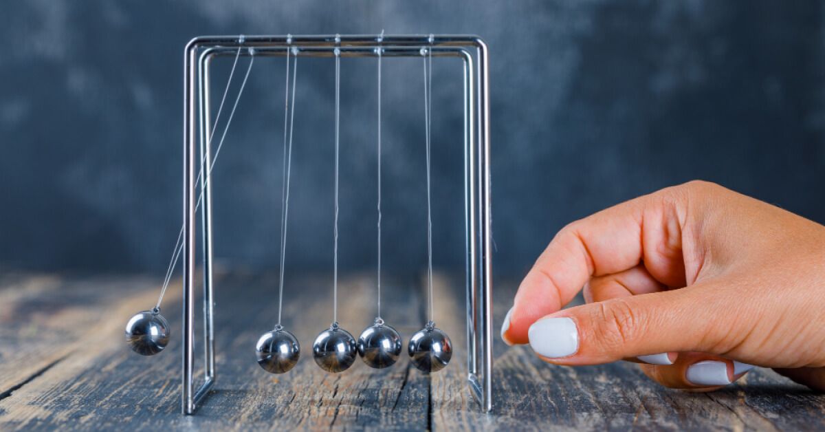 Working on newton's cradle
