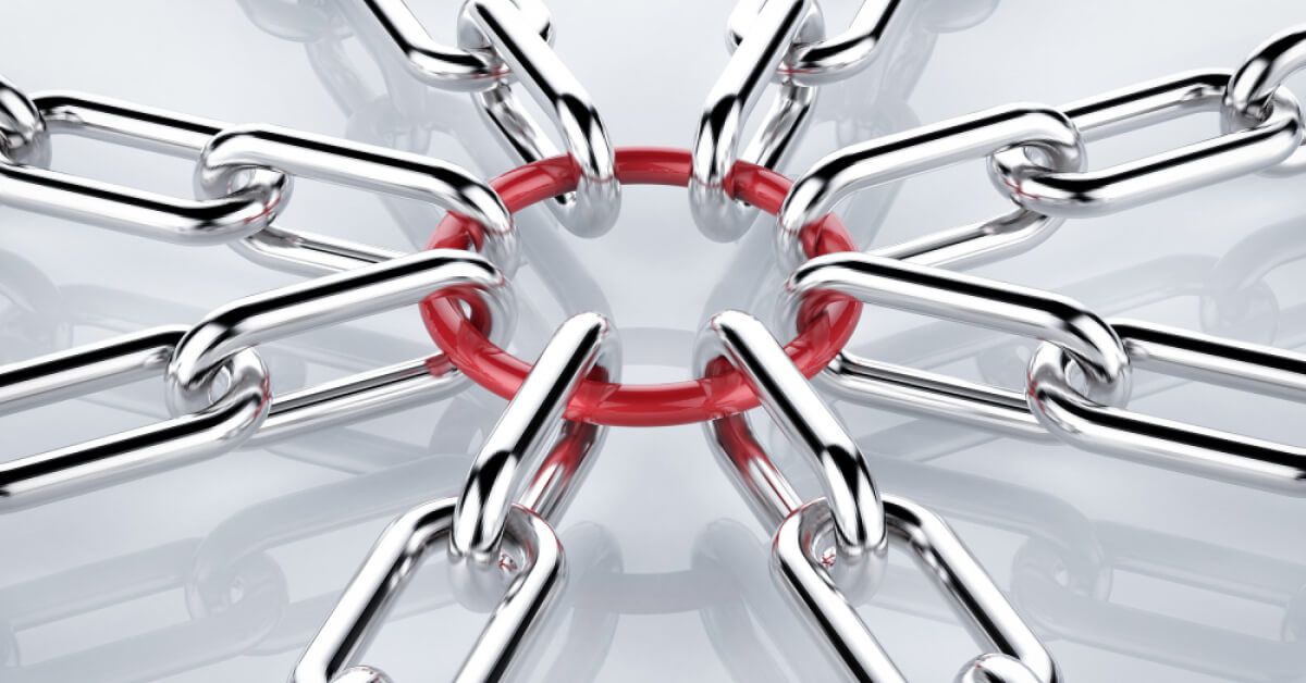 One link holding may chains together