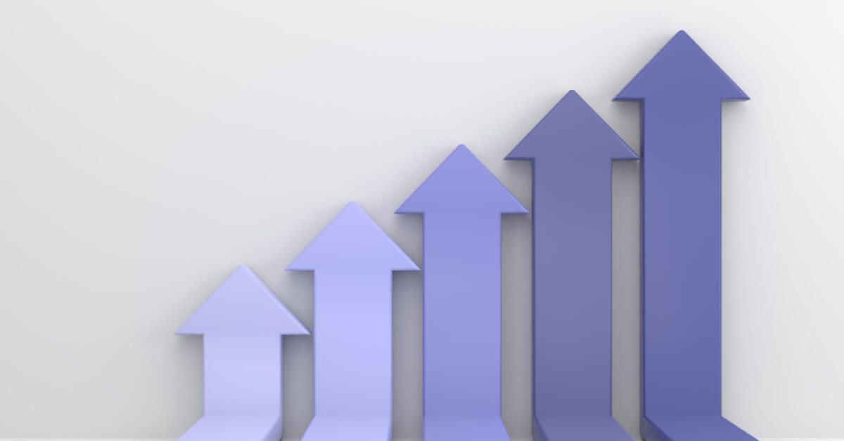Multiple arrows that point upwards