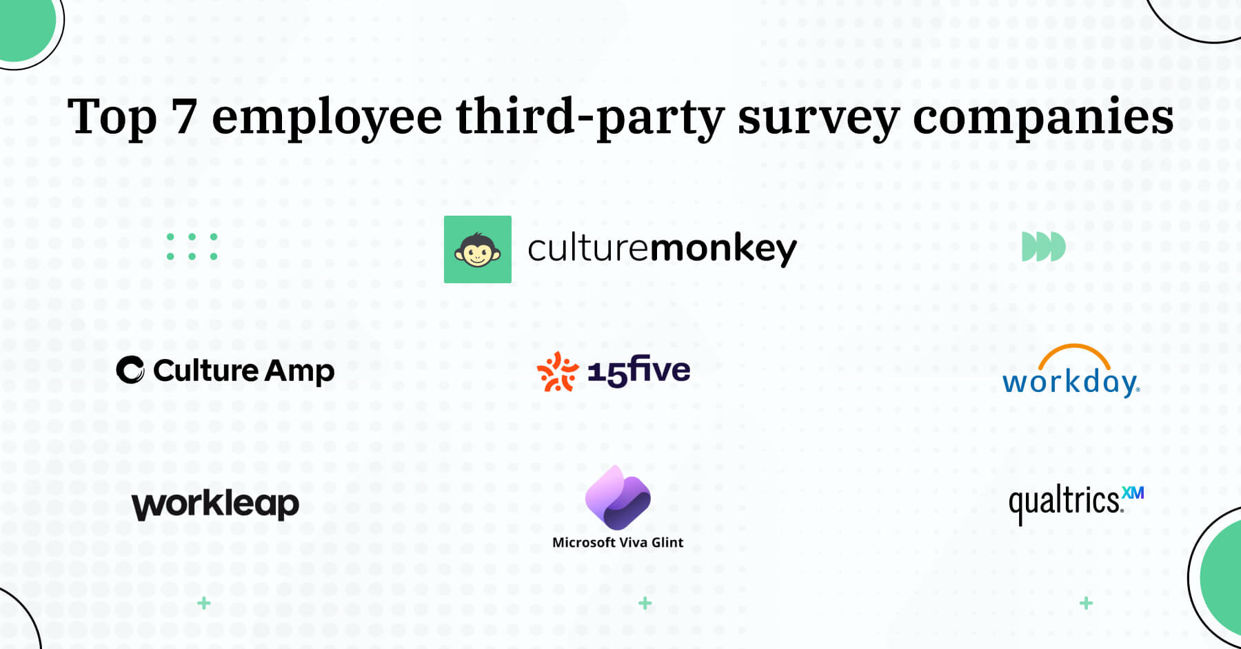Top 7 employee third-party survey companies