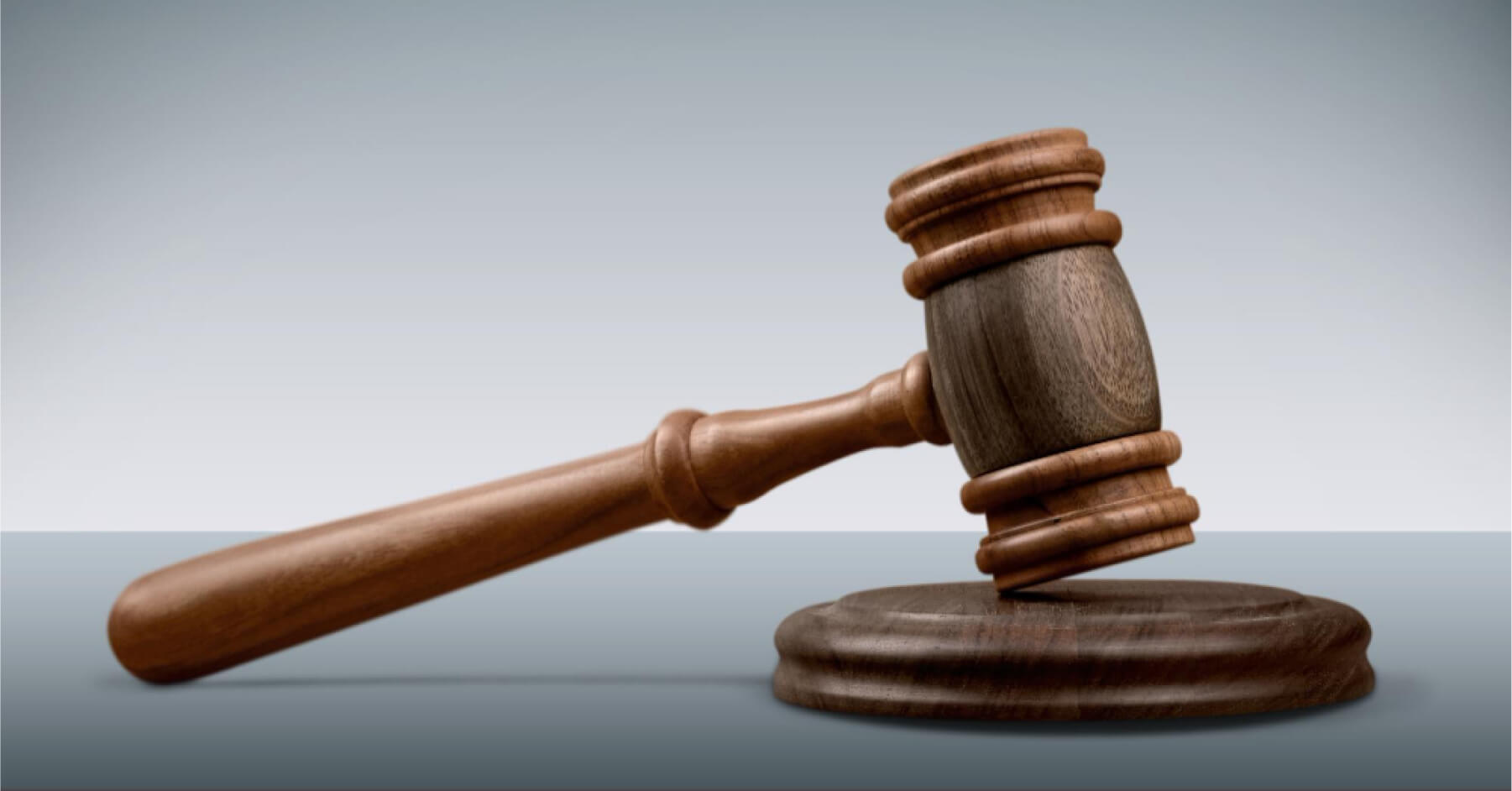 Wooden gavel and board