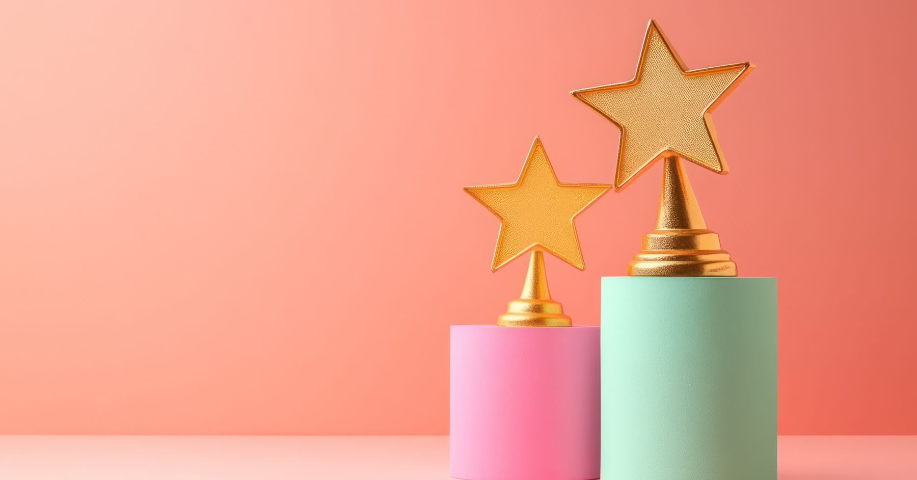 Two awards next to each other