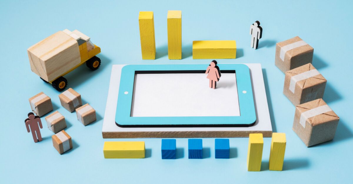 objects places like a manufacturing set up