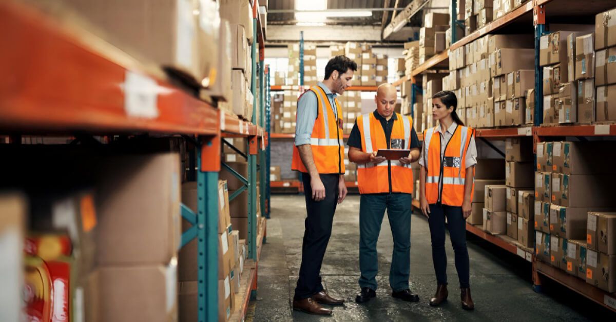 workers discussing something