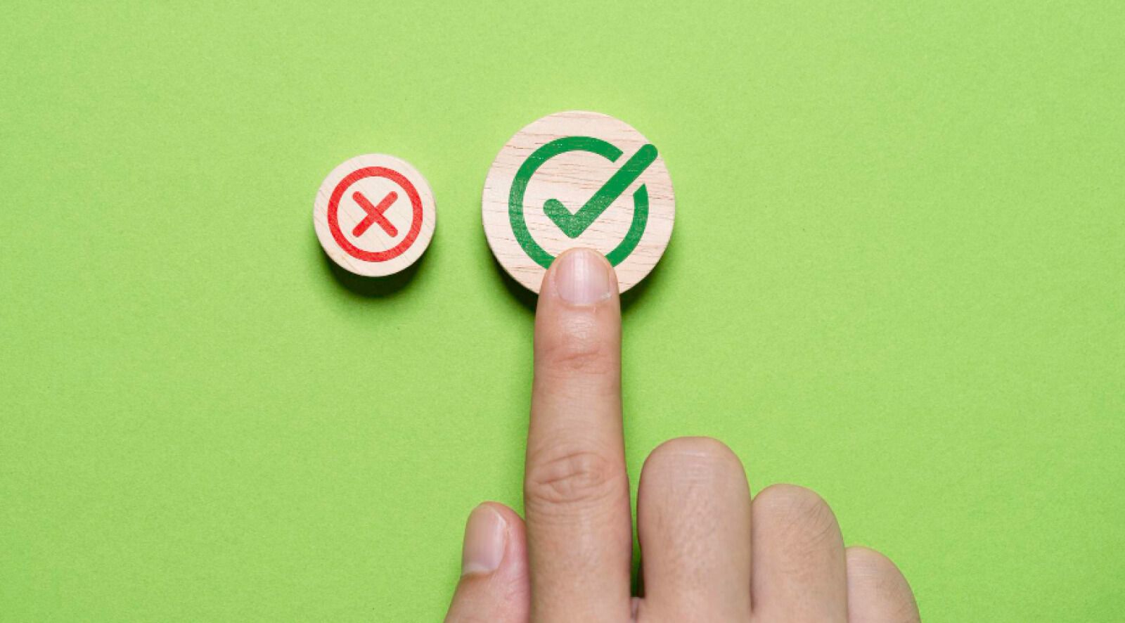 a had pointing at the tick mark