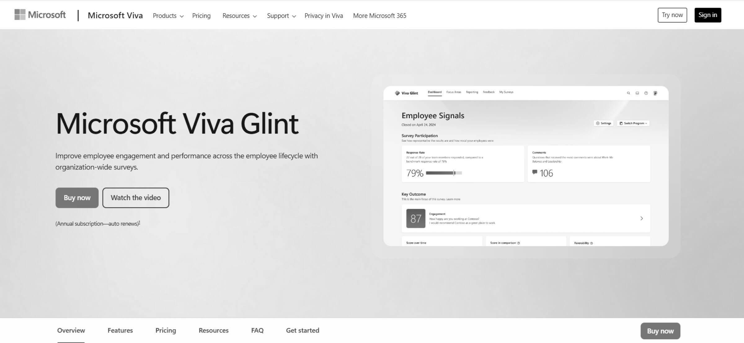 Viva Glint, Microsoft