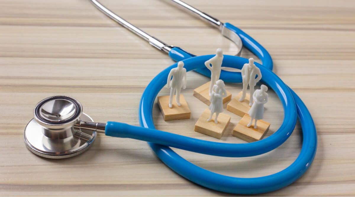 Stethoscope with hospital toys