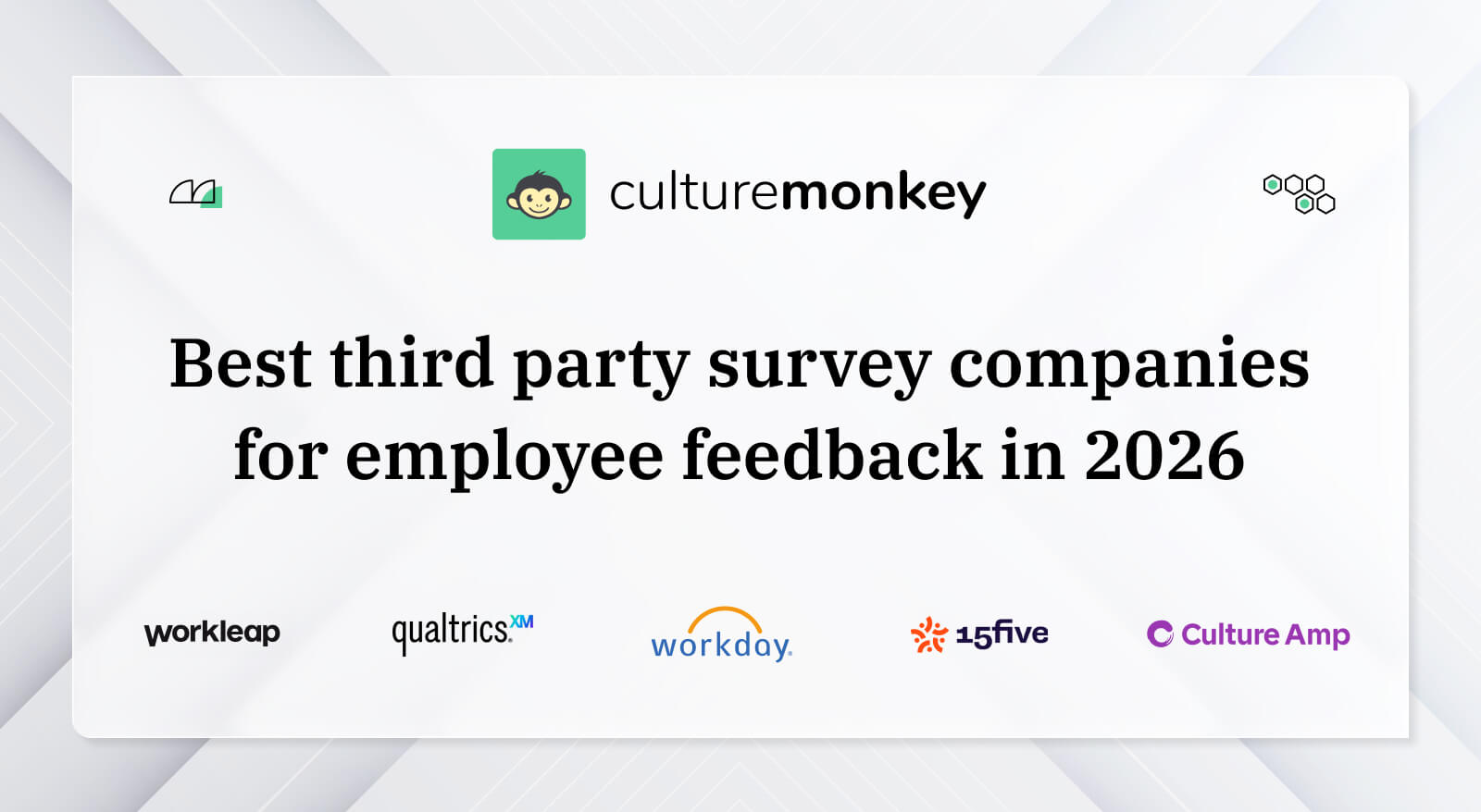 Best third party survey companies for employee feedback in 2026