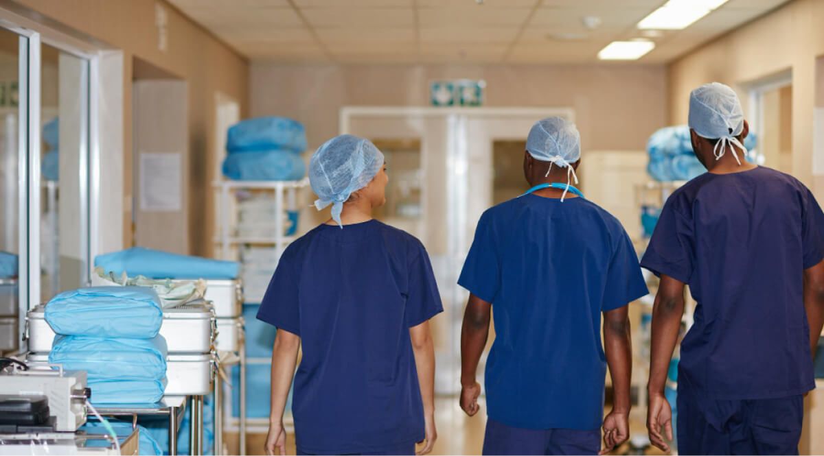 Doctors walking together