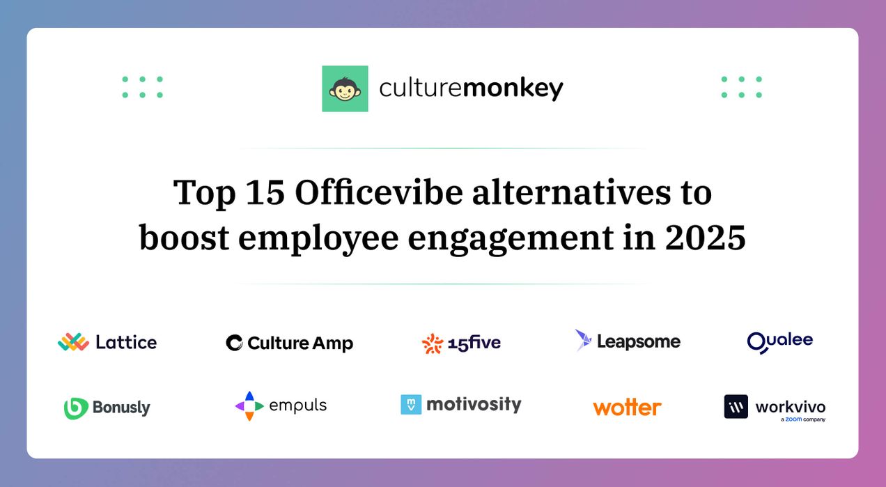 Top 15 Officevibe alternatives to boost employee engagement in 2025