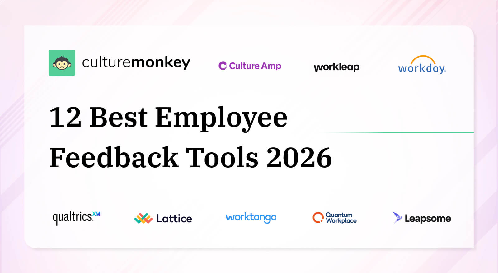 12 Best employee feedback tools in 2026 (features & pricing)