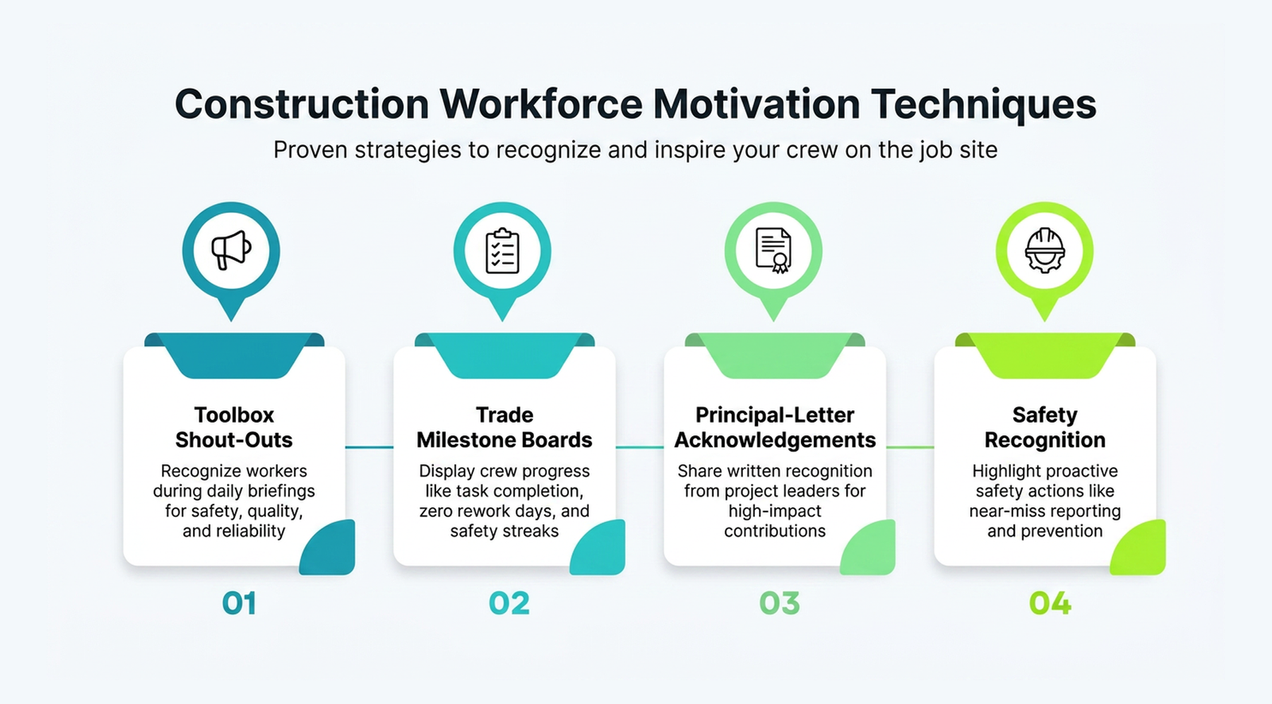 Construction workforce motivation techniques: 2026 guide