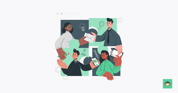 Employees working together <a href=