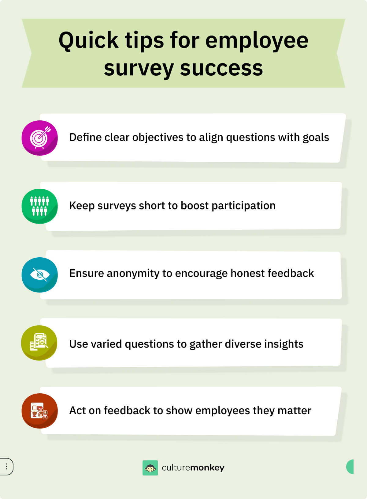 Quick tips for employee survey success