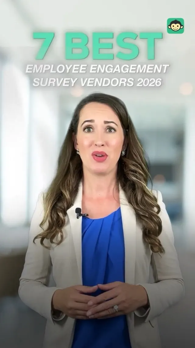 Preview frame of CultureMonkey's short video on the 7 best employee engagement survey vendors