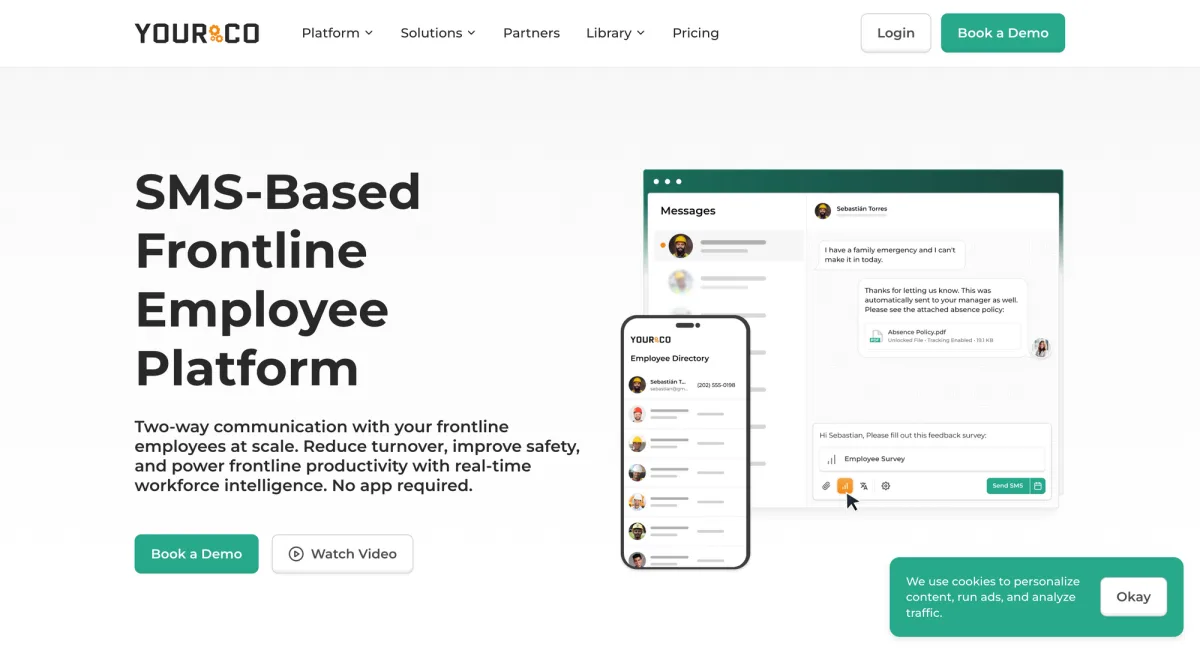 Yourco frontline communication app