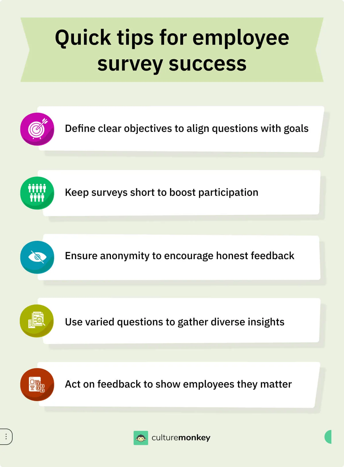 Quick tips for employee survey success