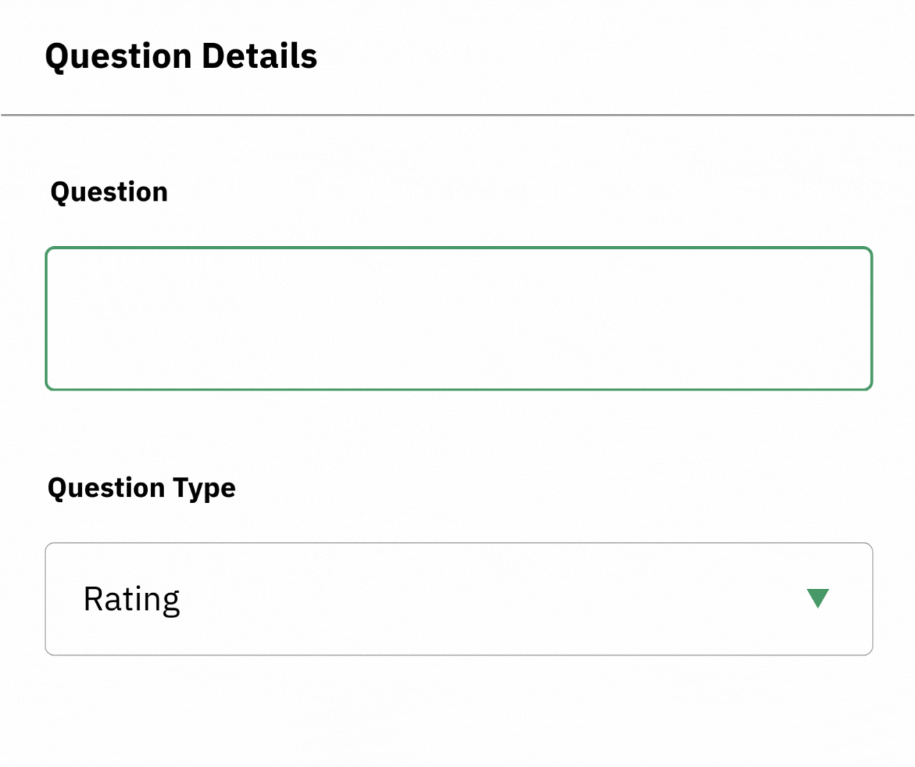 Question format customization