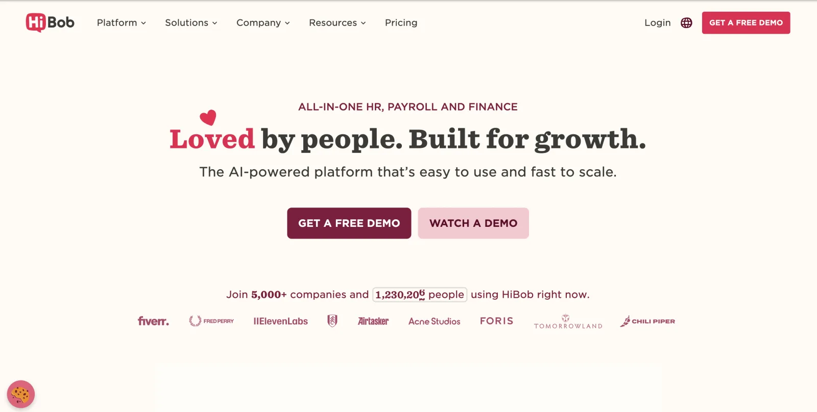 HiBob - modern HRIS with culture and engagement tools