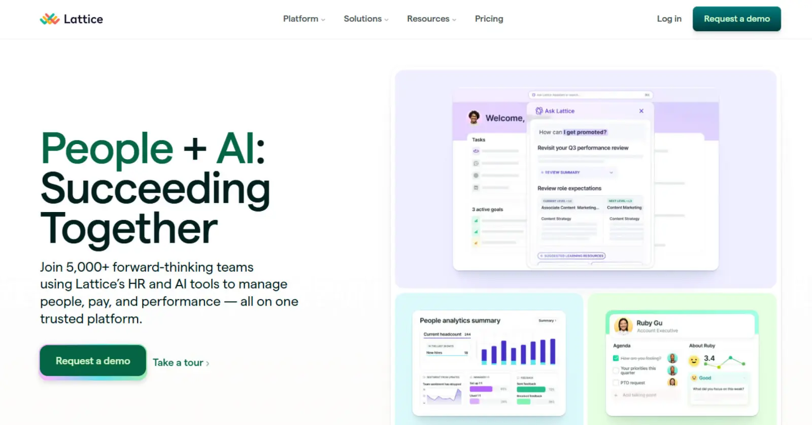 Lattice - people management platform with OKRs and engagement surveys